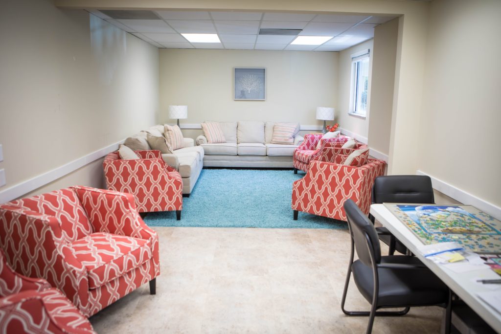 Group therapy room at Tapestry-Asheville