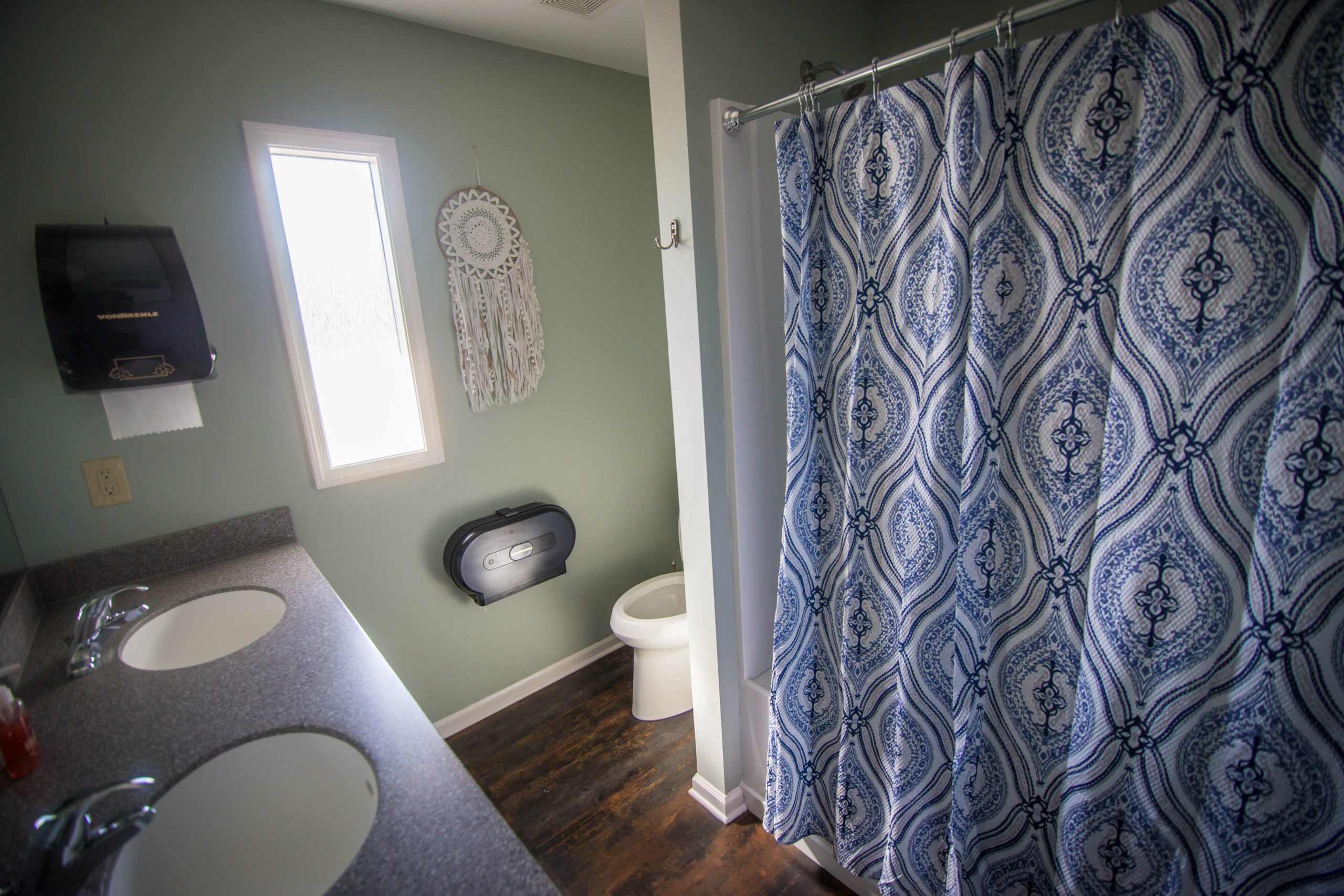 Bathroom with shower at Tapestry-Fletcher